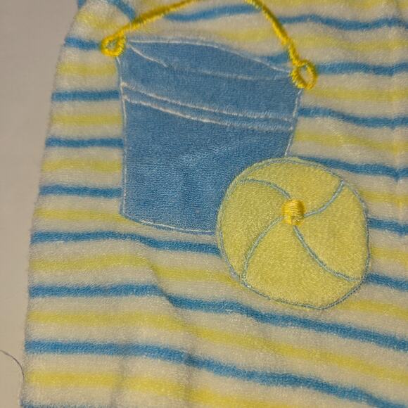 Vintage 9-12 Month Romper Lot of 4 Toddle Time Tiny Tots Bandana Red Yellow Blue - Picture 4 of 16